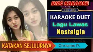 KATAKAN SEJUJURNYA || Karaoke Duet Smule Lagu Lawas  cover Hellen Artis Zulkhastudio Entertainment