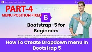 How do you fix the menu position in Bootstrap?