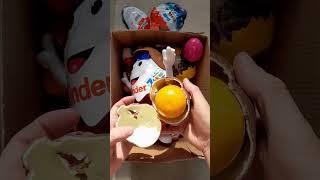 HUGE Kinder Surprise Chocolate Egg MAXI in BOX Unpacking #chocolateeggs #kindersurprise #candies