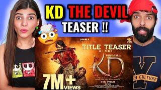 KD - The Devil | Title Teaser | Hindi Movie | Prem's |Dhruva Sarja | Reaction !!