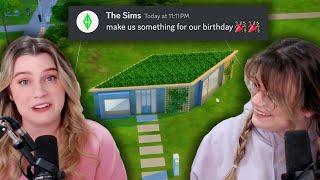 building a house on the sims birthday livestream with ONLY 25 items