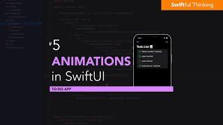 User Experience and Animations in SwiftUI app | Todo List #5