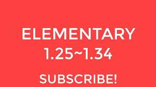 New English File Elementary listening 1.25~1.34