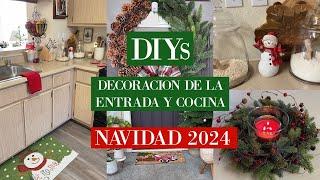 DIYs Decoración Tradicional De La Entrada Y Cocina Para Navidad 2024| Sandy Bella