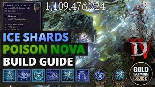 Ice Shards Poison Nova Sorcerer Build Guide - The Coolest Build I ever Played! Diablo IV Season 5