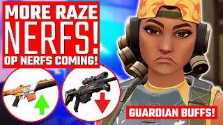 Valorant: Operator NERFS Coming! - Raze NERFS & Guardian BUFFS!