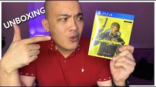 CYBERPUNK 2077 FOR PS4 STANDARD EDITION UNBOXING