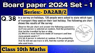 In a survey on holidays, 120 people were asked to state which type of transport they used on their