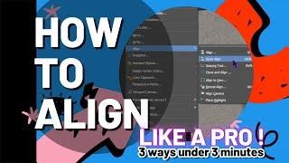 3 Ways to Align Objects in 3ds Max | Under 3 Minutes Tutorial