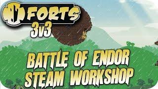 Forts Multiplayer 3v3 Gameplay Battle Of Endor Star Wars Map [Forts Workshop]