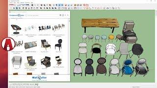 Free Sketchup 3D Models Library Plugin | Component Finder