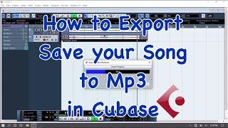 How to Export Save your Song to Mp3 in Cubase - Tutorial for Beginners tip