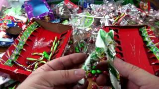 a lot of  Christmas  candy