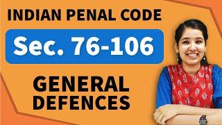 General Defences IPC | Section 76-106 IPC | Chapter 4 IPC
