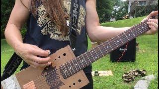 First 6 string cigar box guitar build