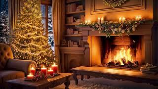 5 Hours Best Classic Christmas Music with Fireplace  Nat King Cole, Bing Crosby, Frank Sinatra