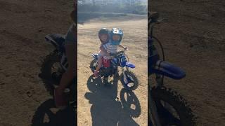 CUTEST mini motorbike riders doubling on pw50