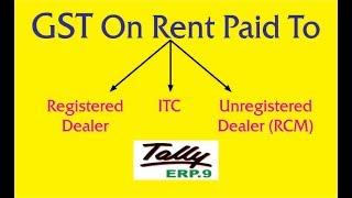 GST On Rent Paid ( Registered & RCM)  & ITC Adjustment Entries in Tally ERP.9
