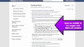 How To:  Merge Duplicate Facebook Pages