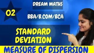 How to calculate Standard Deviation of Individual Series|Measure of Dispersion|Dream Maths