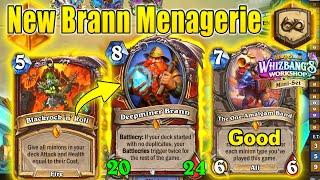 NEW Deepminer Brann Menagerie Warrior Deck Wins Games At Whizbang's Workshop Mini-Set | Hearthstone