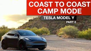 Tesla Model Y - Coast to Coast Camp Mode Road Trip 6,250 Miles Part 2