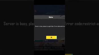 pubg error code restrict area | restricted area pubg mobile |Pubg server is busy error code restrict