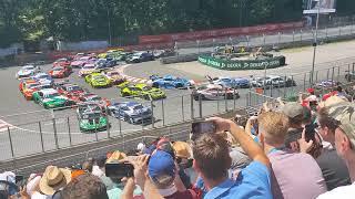 DTM Norisring Alpha Tribüne, Race 1 Start Crash