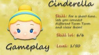 Line Disney Tsum Tsum - Cinderella Gameplay Skill 6