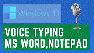 Enable Voice Typing [Dictation] in Word 2019, 2016, 2013 and any software With Windows 11