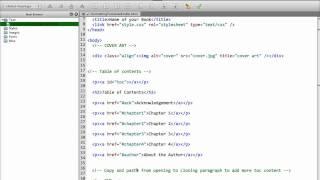 TOC Video 1: How to Create a Linkable Table of Contents for Kindle / Mobi ebook