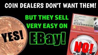TOP 3 Coins That Sell Easily On Ebay - BUT COIN DEALERS DON'T WANT THEM!!