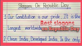 Best 10 slogans on Republic Day in English|26 January Speech |linearstudy