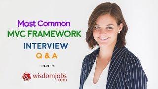 TOP 15 MVC Framework Interview Questions and Answers 2019 Part-2 | MVC Framework | Wisdomjobs