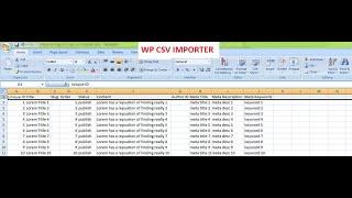 WP CSV IMPORTER -  Wordpress Plugin