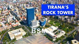 Punimet tek Tirana's Rock (Skandërbeg) Tower | Tirana 2022, Albania [4K HDR HLG Drone video]