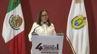 Conferencia Magistral de la Secretaria de Energía, Rocío Nahle. 4to. Congreso de Energía, Veracruz.