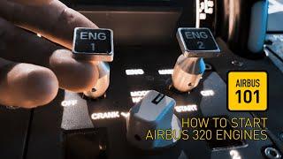 HOW TO START AIRPLANE JET ENGINE l AIRBUS ENGINE STARTUP GUIDE l AIRBUS 101