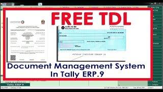 Document Management System in Tally ERP9 - FREE TDL