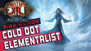 [3.22]VORTEX / CREEPING FROST Cold DOT Elementalist Path of Exile Build Guide