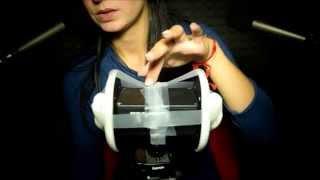  Ita/Eng Sticky Tape Touching Sounds  Binaural ear to ear whisper ASMR 