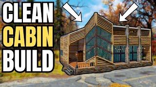 CLEAN Modern Log Cabin Build! | Fallout 76 CAMP Build Tutorial
