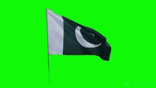 Pakistan Flag Green screen