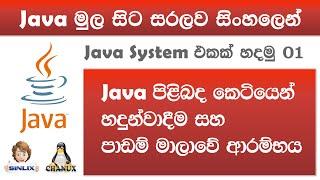 Sinhala Java with Netbeans Lesson 01 by Chanux