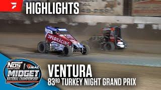 83rd Turkey Night Grand Prix | USAC Midgets at Ventura Raceway 11/30/24 | Highlights