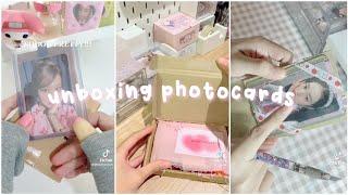   unboxing kpop photocards || tiktok compilation 