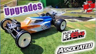 What upgrades have we done to our Team Associated RC10B6.4 1/10th off road racer