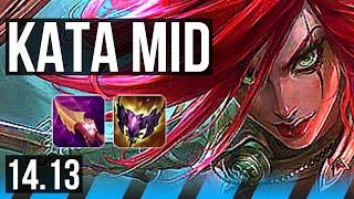 KATARINA vs YASUO (MID) | Legendary, 15/3/3, 600+ games | VN Grandmaster | 14.13