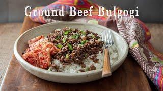 Invest 15 minutes of your life and cook a yummy Korean beef bowl / 15분 갈은소고기 불고기 레시피