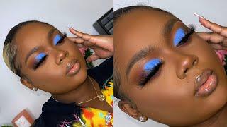 Blue Smokey Eye Makeup Tutorial